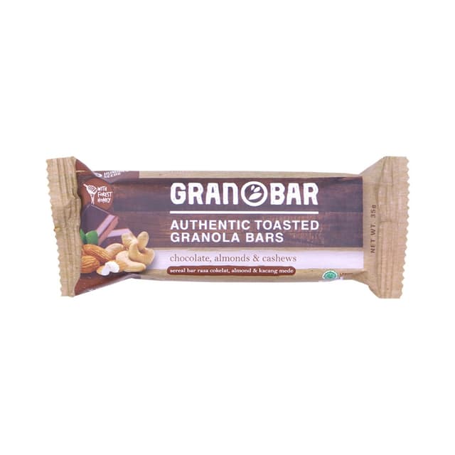 Hundred Seeds Granobar - Батончик гранолы с шоколадом, миндалем и кешью