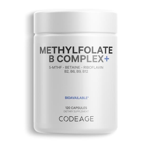 Codeage, Methylfolate B Complex B2 B6 B9 B12 5MTHF , 120 капсул
