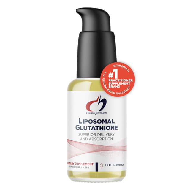 Designs for Health Липосомальный глутатион - жидкая добавка глутатиона, 100 мг с улучшенной абсорбцией - Детоксикация + Поддержка иммунной системы - 50 порций 50 ml