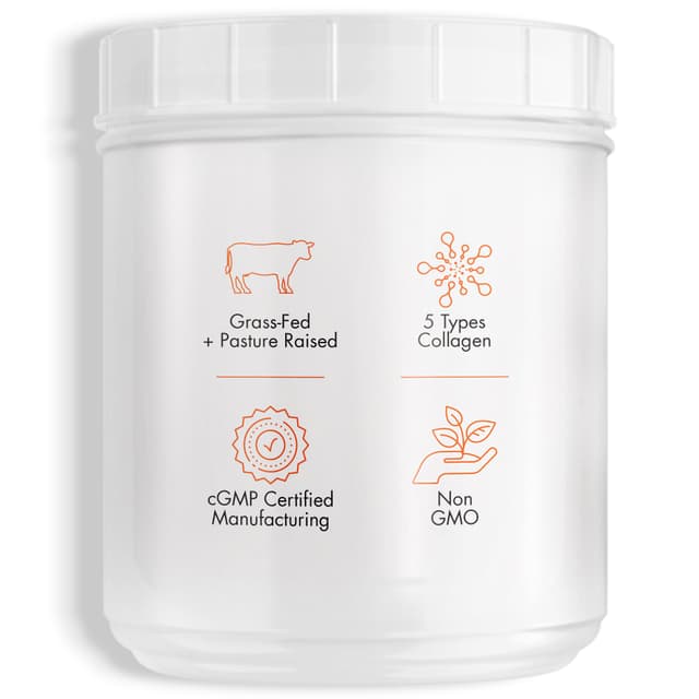 Codeage, пептиды коллагена нескольких типов в порошке, без добавок, 567 г (20 унций)