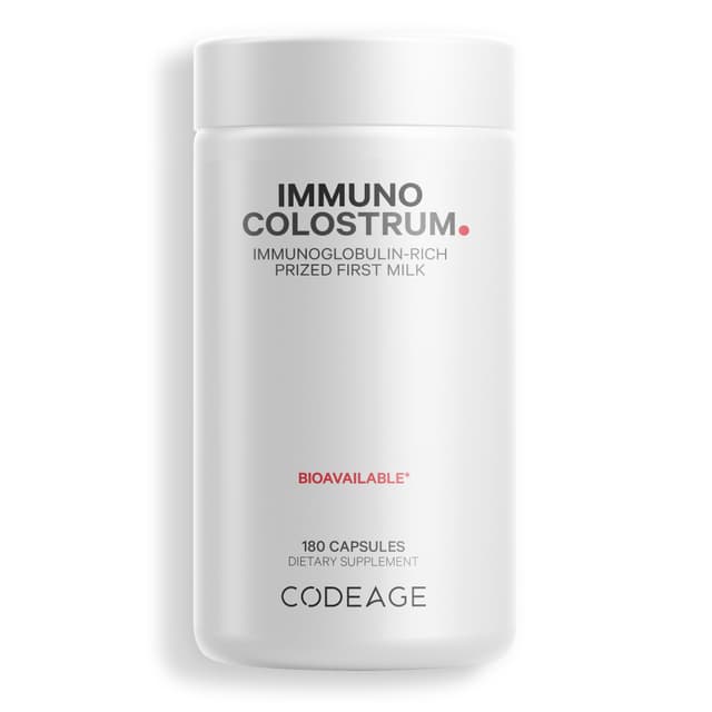 Codeage, Immuno Colostrum, 180 капсул (500 мг в 1 капсуле)
