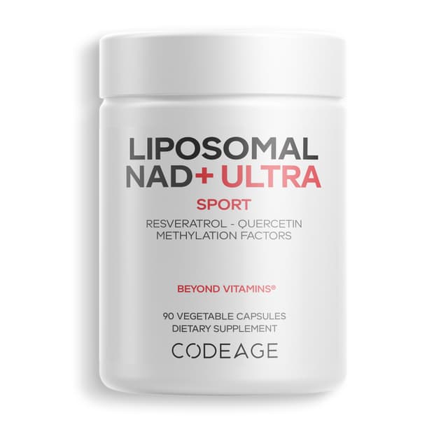 Codeage, Sport, Liposomal NAD+ ULTRA, липосомальный НАД, 90 капсул