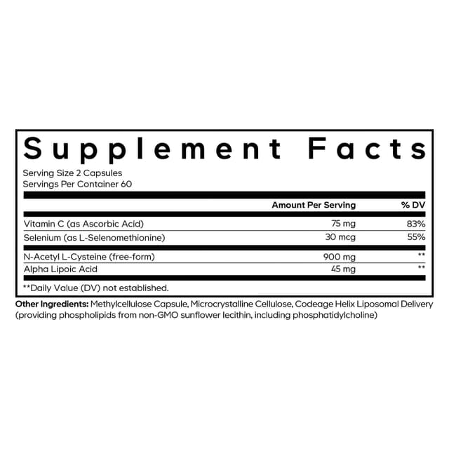 Codeage Липосомального NAC+ Platinum