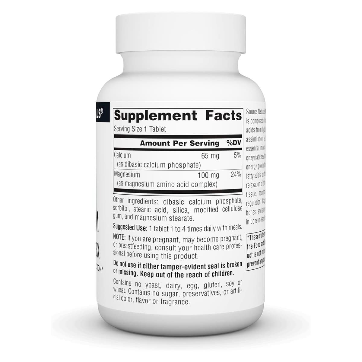 Source Naturals, комплекс хелата магния, 100 мг, 100 таблеток