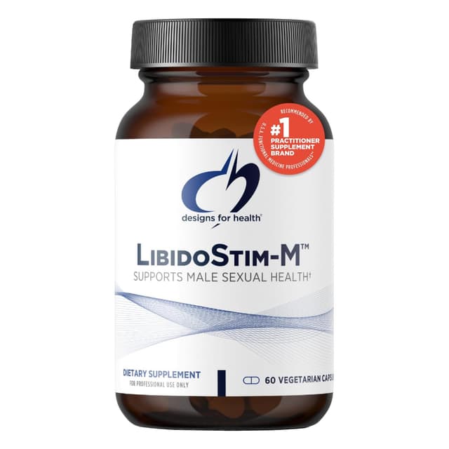 Designs for Health LibidoStim-M - Формула для мужчин с Tribulus, DIM + Horny Goat Weed - травяная добавка для поддержания нормального уровня тестостерона (60 капсул)