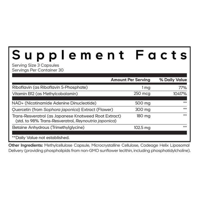 Codeage, Sport, Liposomal NAD+ ULTRA, липосомальный НАД, 90 капсул