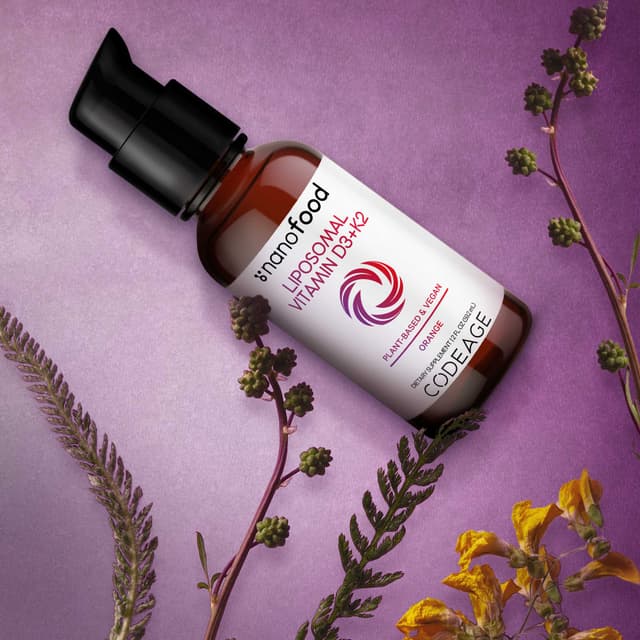 Codeage, Липосомальные витамины D3 и K2, апельсин, 59,2 мл (2 жидк. унц.)