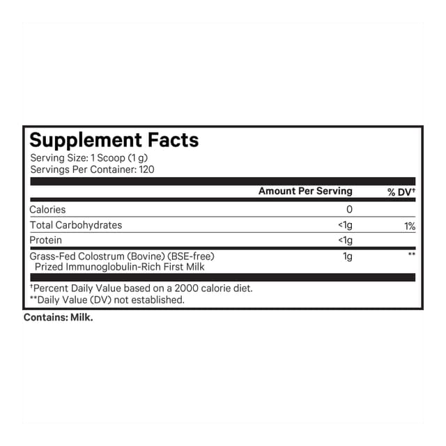 Codeage, Молозиво в порошке, без добавок, 120 г