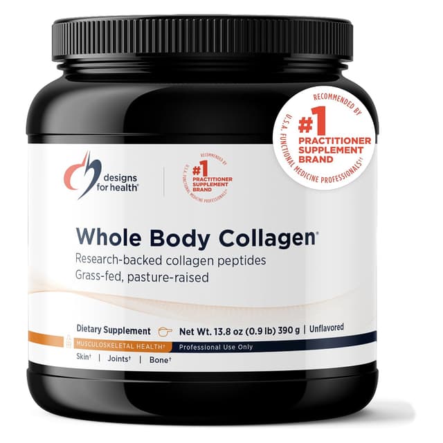 Designs for Health Whole Body Collagen Powder, коллаген для всего тела, коллаген Fortigel, Fortibone и Verisol для женщин и мужчин (30 порций)