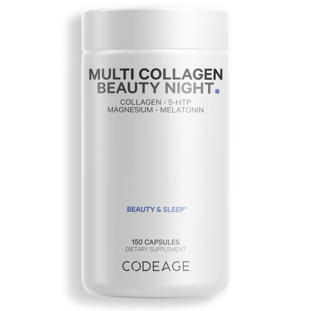 Codeage, MULTI COLLAGEN NIGHT ,ночной коллаген с магнием  , 150 капсул