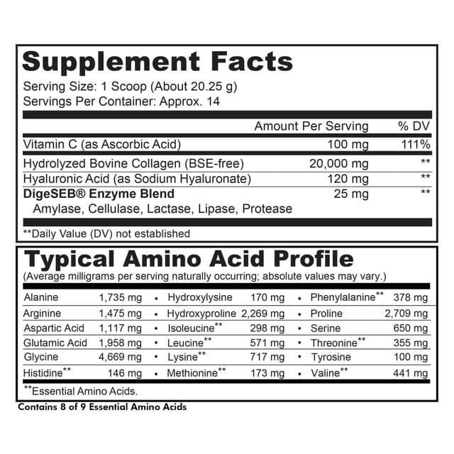 Codeage, коллаген в порошке с витамином C, без добавок, 283 г (9,98 унции)