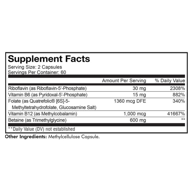 Codeage, Methylfolate B Complex B2 B6 B9 B12 5MTHF , 120 капсул