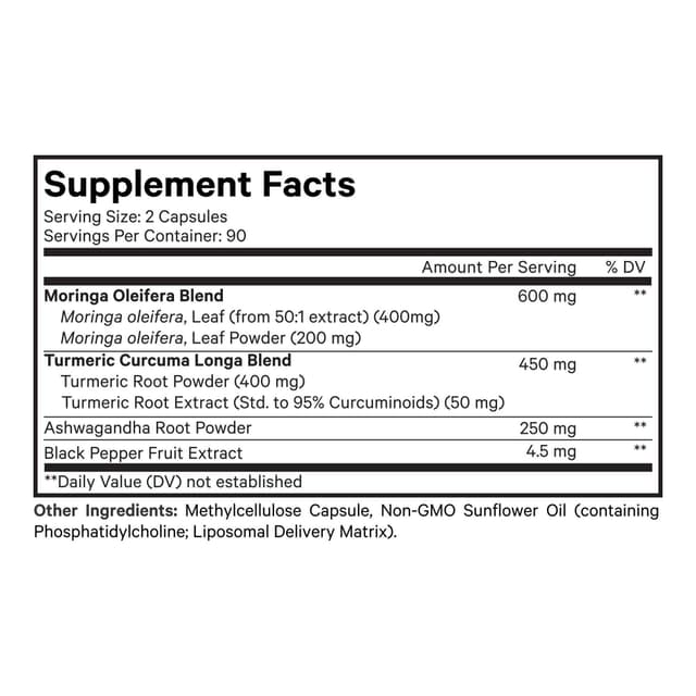 Codeage, липосомальная моринга+, 180 капсул