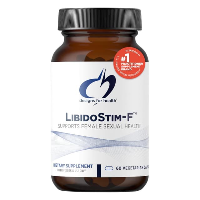 Designs for Health LibidoStim-F - Формула для женщин с Tribulus, DHEA + Ginkgo Biloba - пищевая добавка для женского либидо (60 капсул)