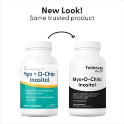 Fairhaven Health, мио-инозитол и D-хиро-инозитол, 120 капсул