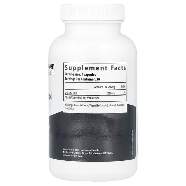 Fairhaven Health, Мио-инозитол, для мужчин и женщин, 120 капсул