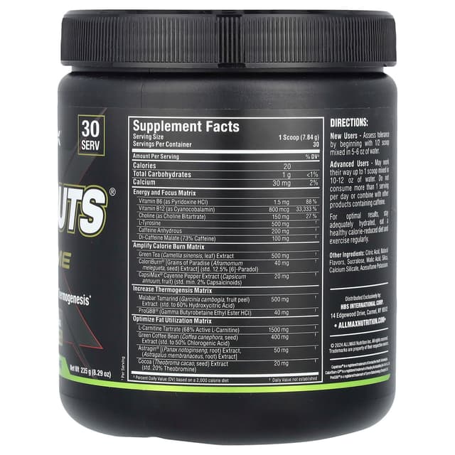 ALLMAX, Rapidcuts® Xtreme, постный лимон и лайм, 235 г (8,29 унции)