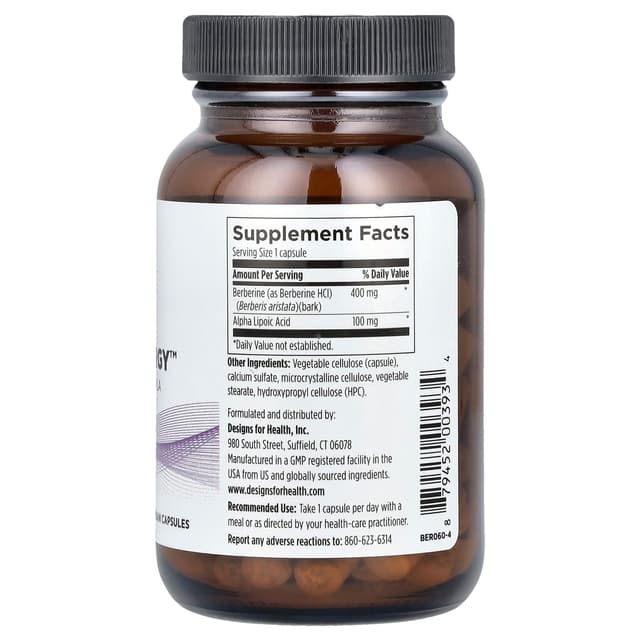 Designs For Health, Berberine Synergy - 60 капсул
