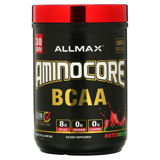 ALLMAX, AMINOCORE BCAA, белый виноград, 315 г (0,69 фунта)