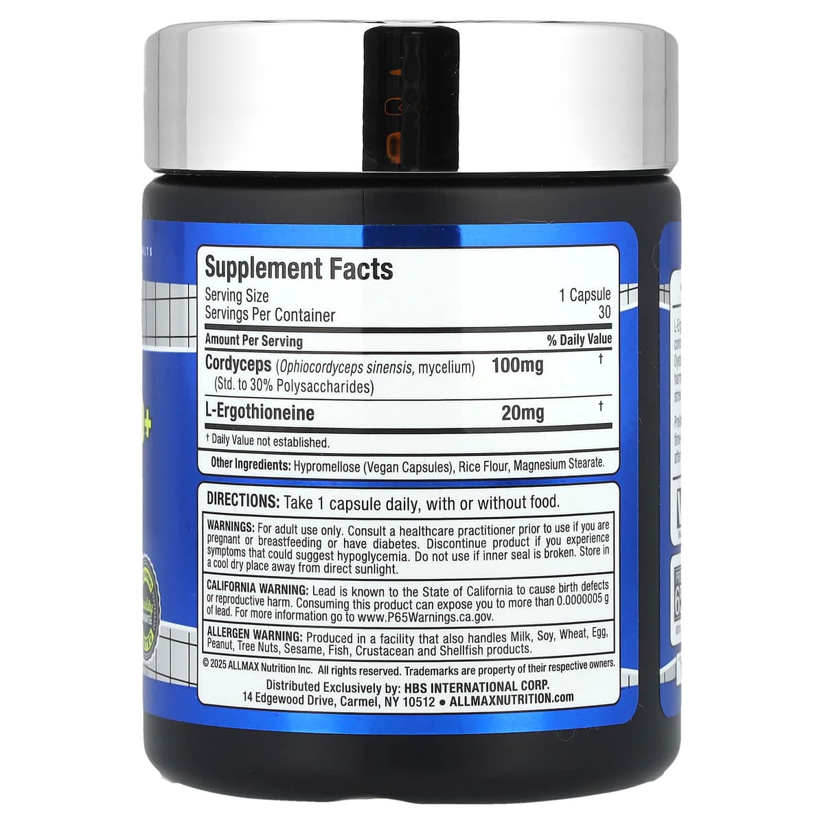 ALLMAX, EGT 20+, 30 капсул