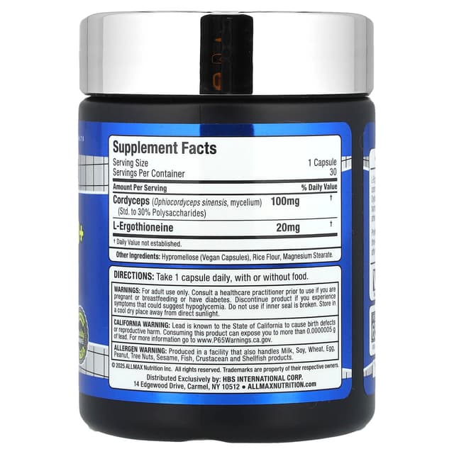 ALLMAX, EGT 20+, 30 капсул