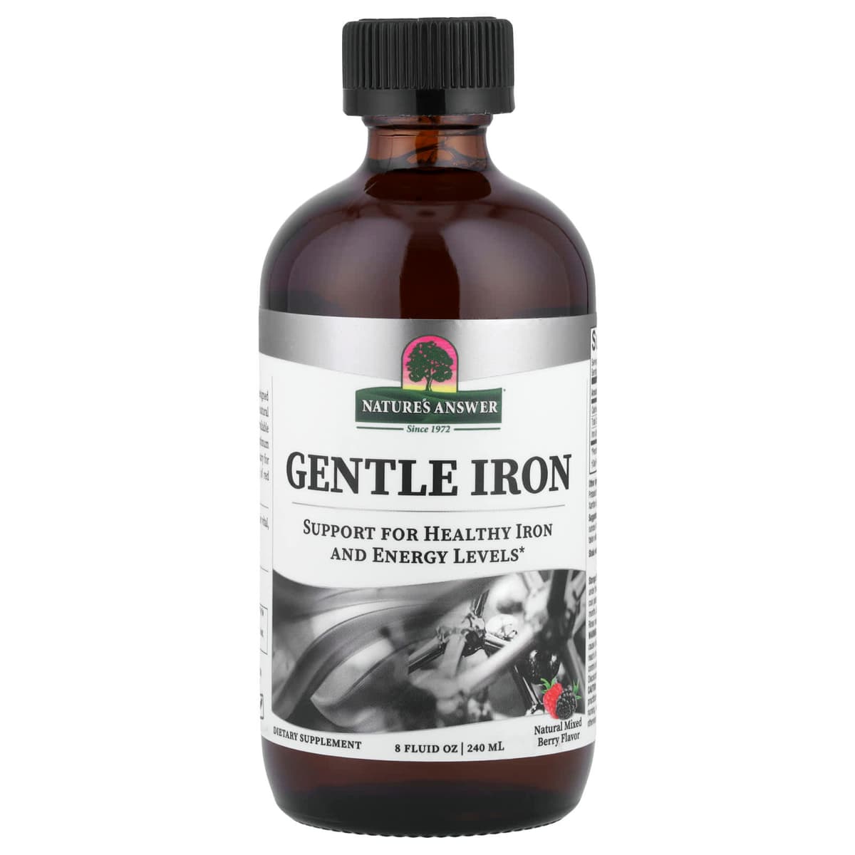 Nature's Answer, Gentle Iron, натуральное ягодное ассорти, 240 мл (8 жидк. унц.)