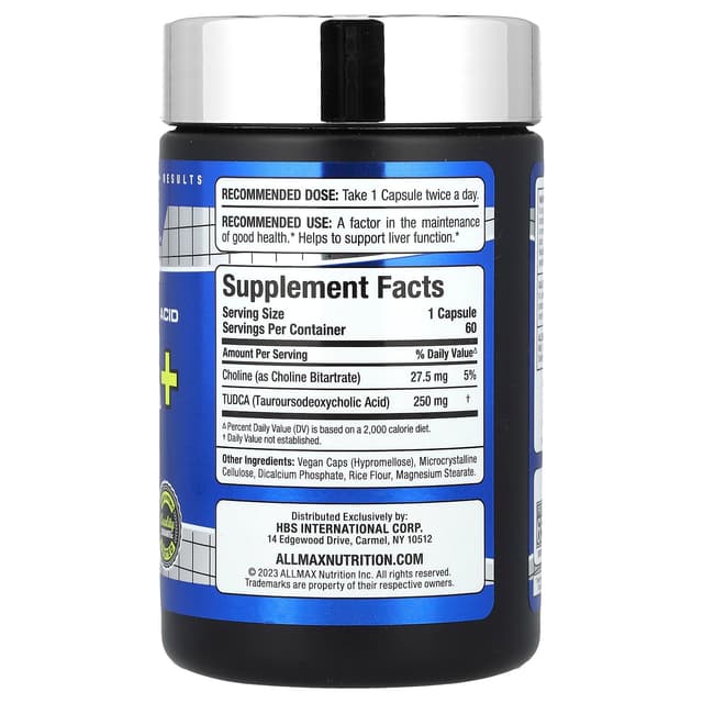ALLMAX, TUDCA, защитное средство для печени, 60 капсул