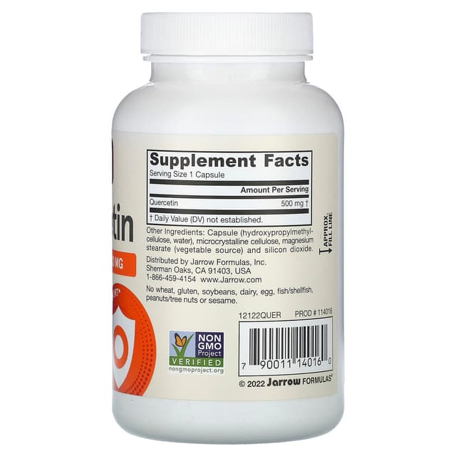 arrow Formulas, веганский кверцетин, 500 мг, 100 растительных капсул