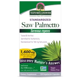 Nature's Answer, saw palmetto Сереноя, стандартизованная формула, 1600 мг, 120 вегетарианских капсул