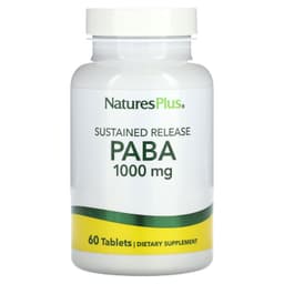 NaturesPlus, PABA ПАБК с замедленным высвобождением, 1000 мг, 60 таблеток