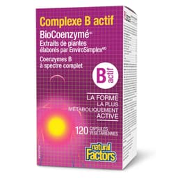 Natural Factors BioCoenzymated Active B Complex, Комплекс витаминов Б, 120 капсул