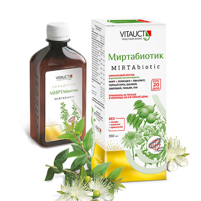 Vitauct - МИРТАбиотик, 350 мл