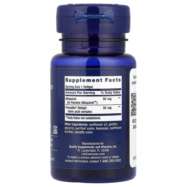 Life Extension, Суперубихинол коэнзим Q10 с улучшенной поддержкой митохондрий, 30 таблеток