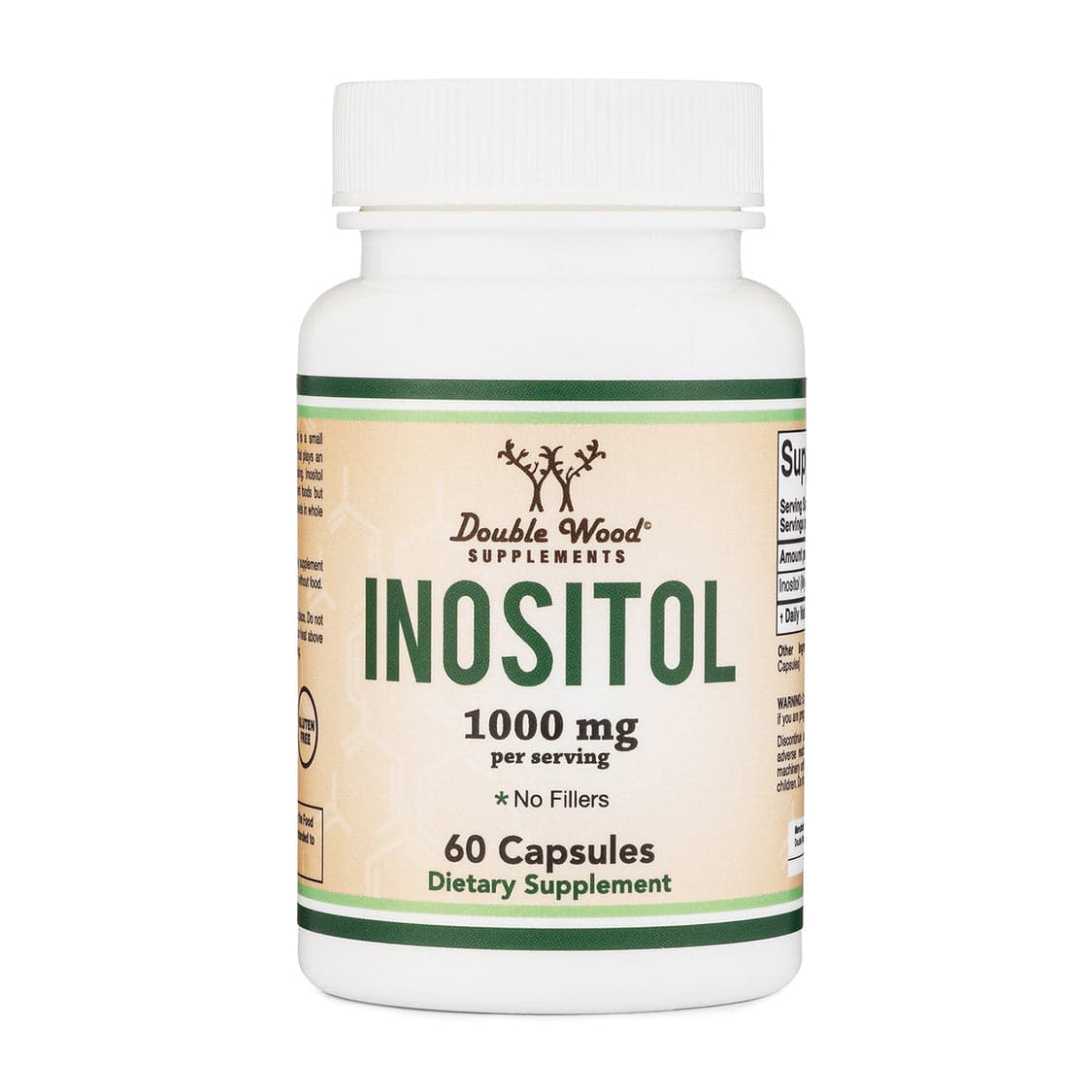 Double Wood - Inositol, 1000 мг, 60 капсуо