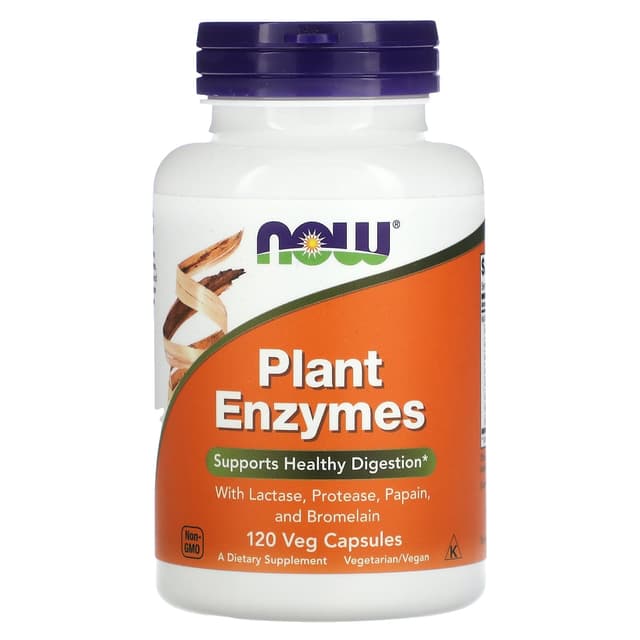 NOW Foods, Plant Enzymes - Растительные ферменты, 120 капсул