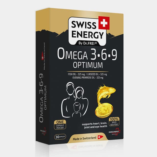 Swiss Energy - Omega-3-6-9 Optimum, 325 мг, 30 капсул