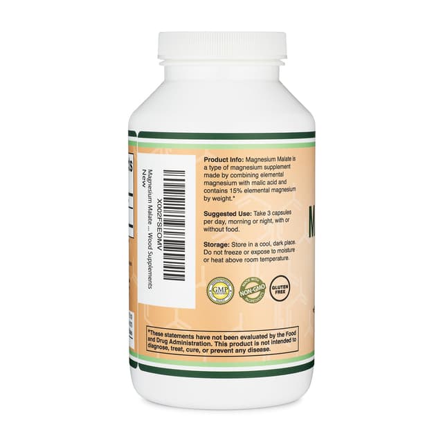 Double Wood - Magnesium Malate (Малат магния), 1500 мг, 420 капсул