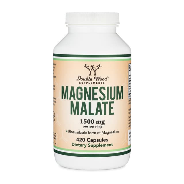 Double Wood - Magnesium Malate (Малат магния), 1500 мг, 420 капсул