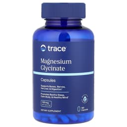 Trace, Глицинат магния, 120 мг, 180 капсул