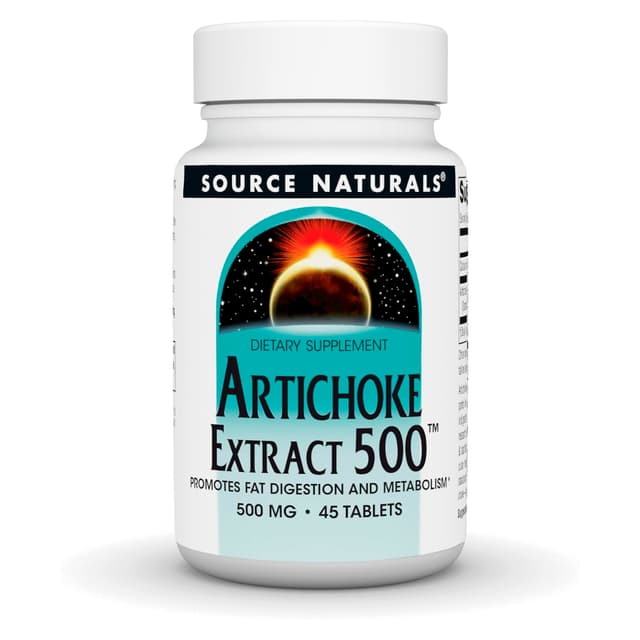 Source Naturals, экстракт артишока 500, 45 таблеток