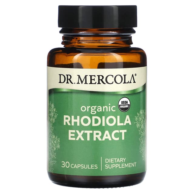 Dr. Mercola, Rhodiola Extract - Органический экстракт родиолы, 30 капсул