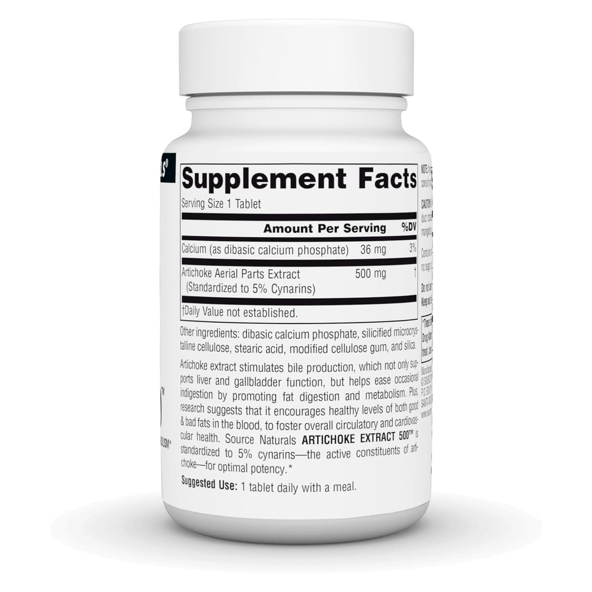 Source Naturals, экстракт артишока 500, 45 таблеток