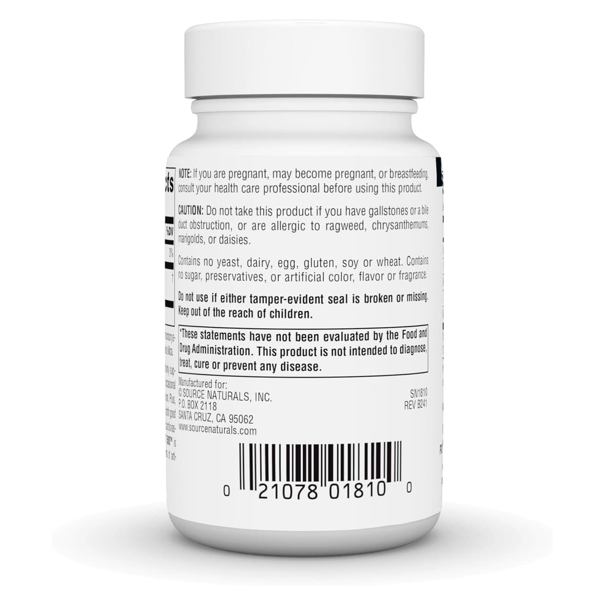 Source Naturals, экстракт артишока 500, 45 таблеток