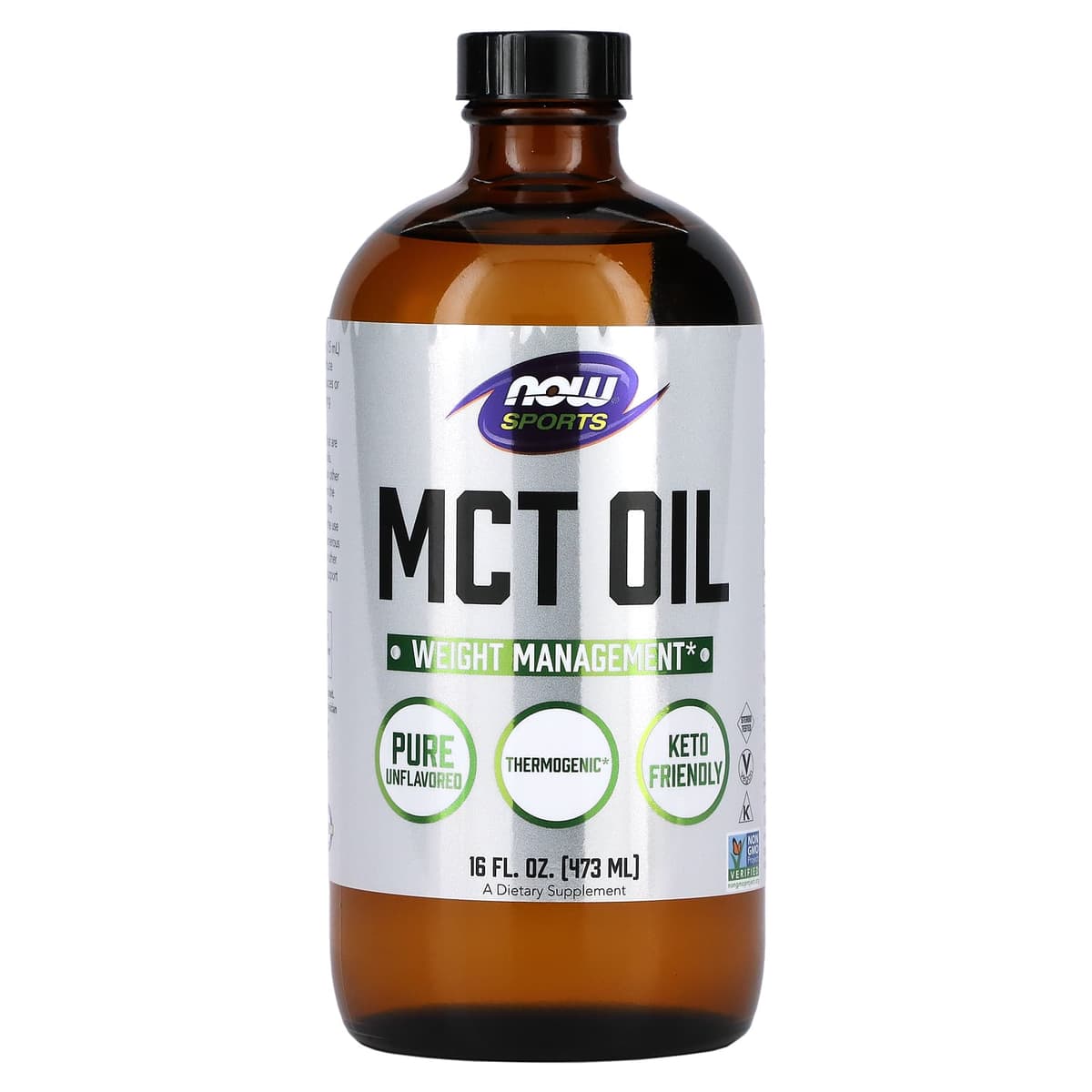 NOW Foods, Sports, Масло MCT со среднецепочечными триглицеридами, с нейтральным вкусом, 473 мл (16 жидк. унций)