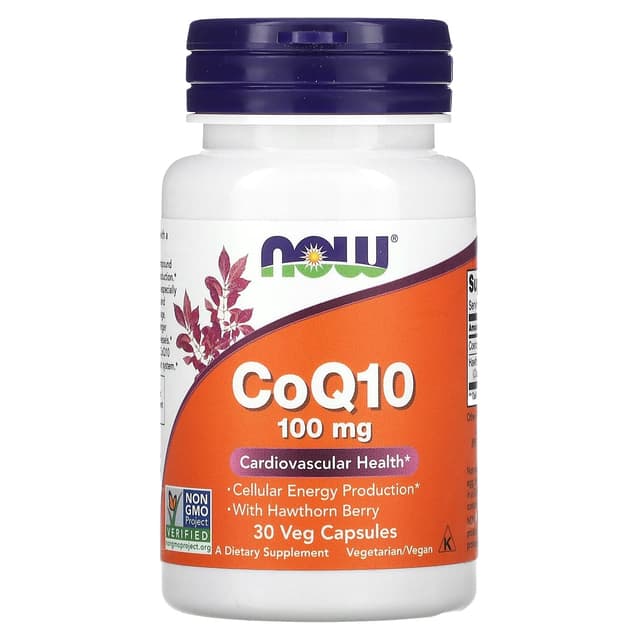 NOW Foods, CoQ10, 100 мг, 30 капсул