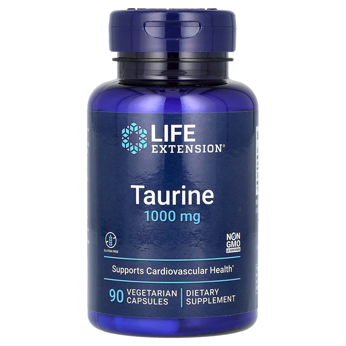 Life Extension, Таурин, 1000 мг, 90 вегетарианских капсул