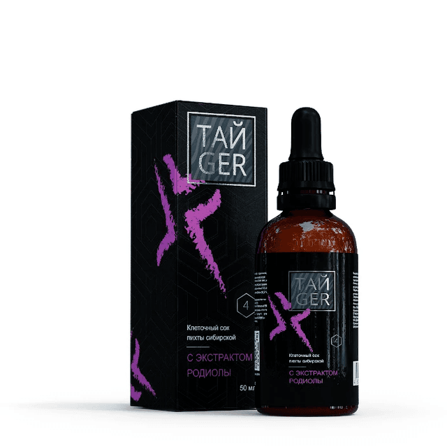 ТАЙGER Клеточный сок пихты с экстрактом родиолы - 50 мл