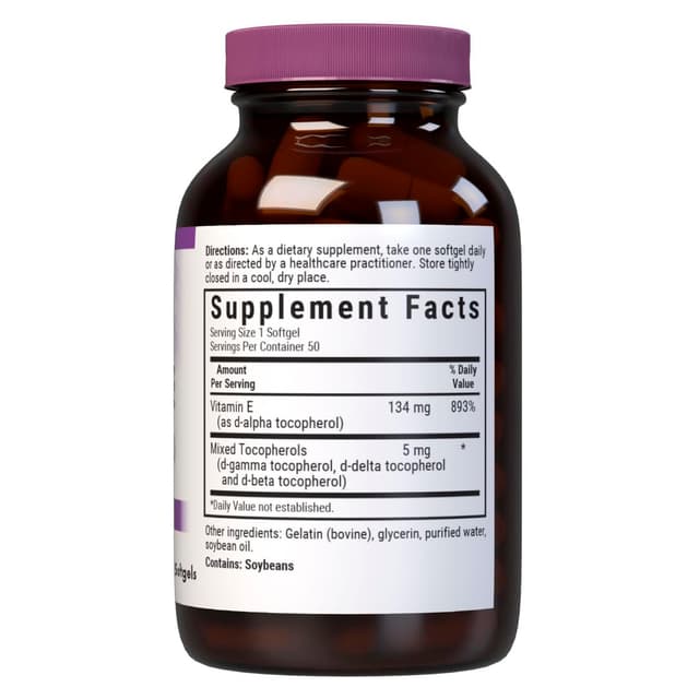 BlueBonnet - Витамин Е, 134 мг, 200 IU, 50 мягких капсул