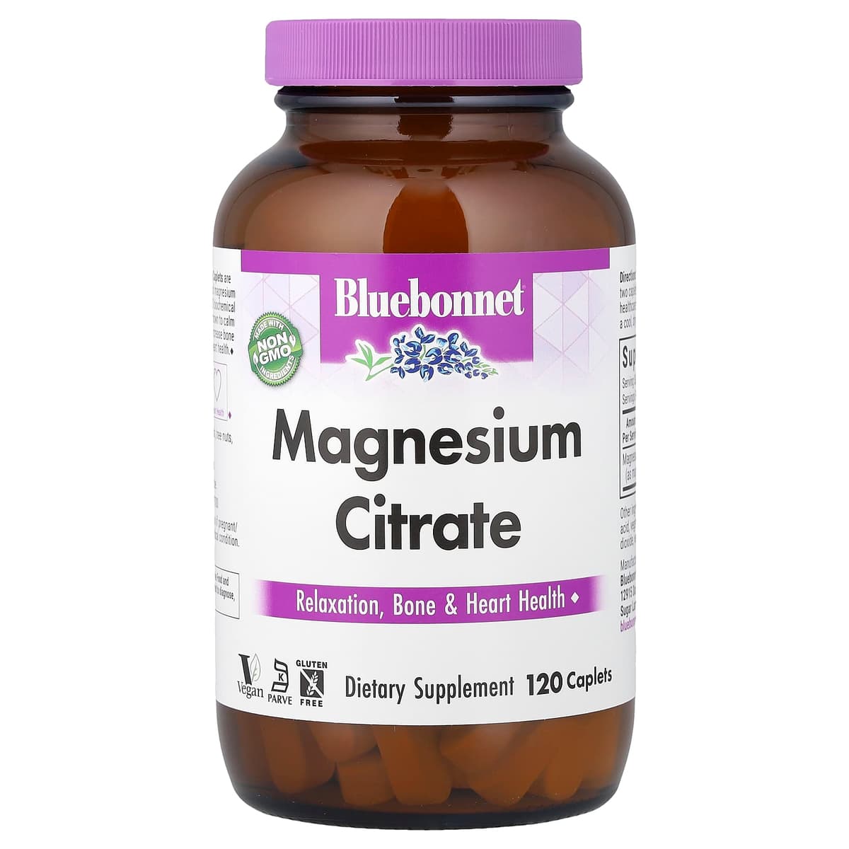 Bluebonnet Nutrition, Магний цитрат, 120 капсул 400 mg