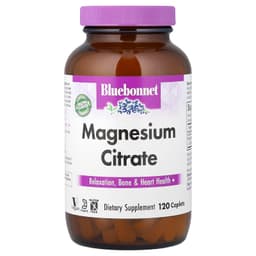 Bluebonnet Nutrition, Магний цитрат, 120 капсул 400 mg